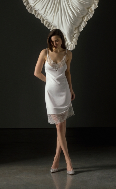 Ночная сорочка женская молочный (52173) фото