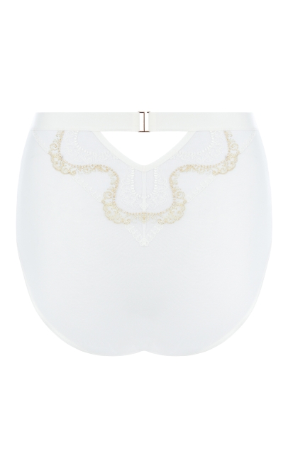 Трусики слип макси молочно-золотой (N07-211-1) фото