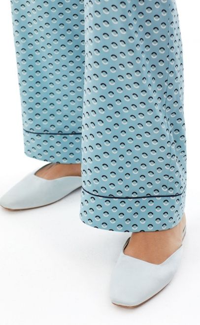 Пижама с брюками голубой (56507) фото