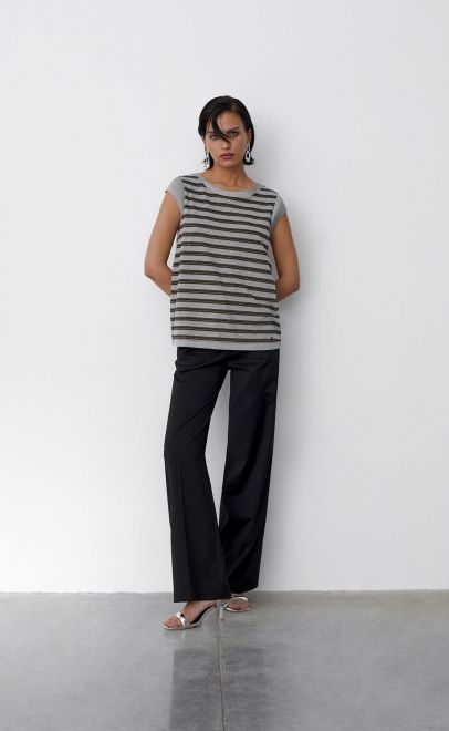 Топ женский светло-серый (56496-2) фото