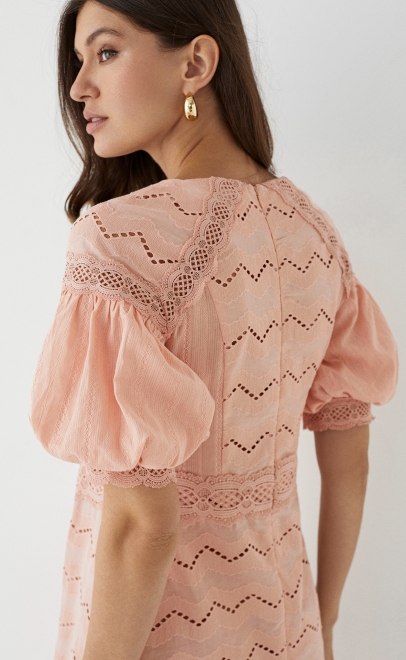 Платье женское пудренный (55478-2) фото