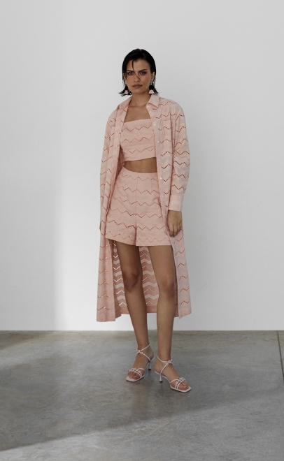 Платье женское пудренный (55483-2) фото