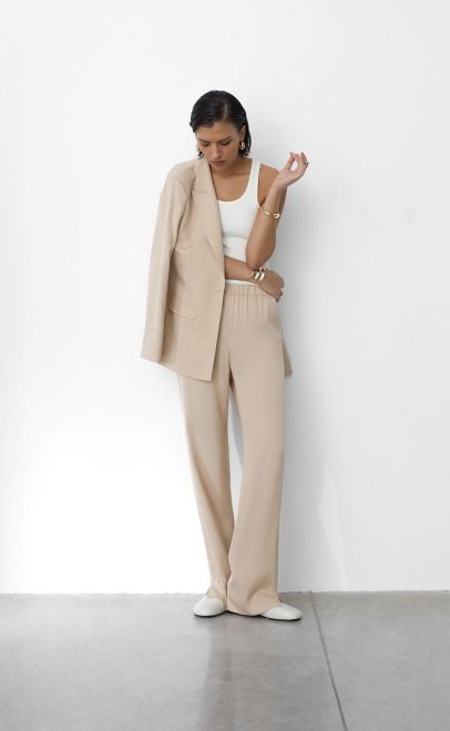 Жакет женский бежевый (61870-2) фото