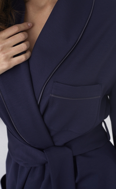 Халат домашний женский синий (30507-3) фото