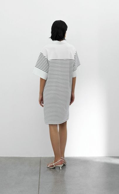 Платье женское чёрно-белая (30546) фото
