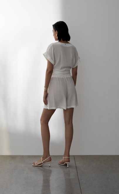 Шорты женские белый (61954-3) фото