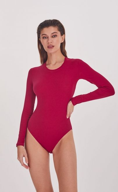 Боди женское пурпурно-красный (61767-3) фото