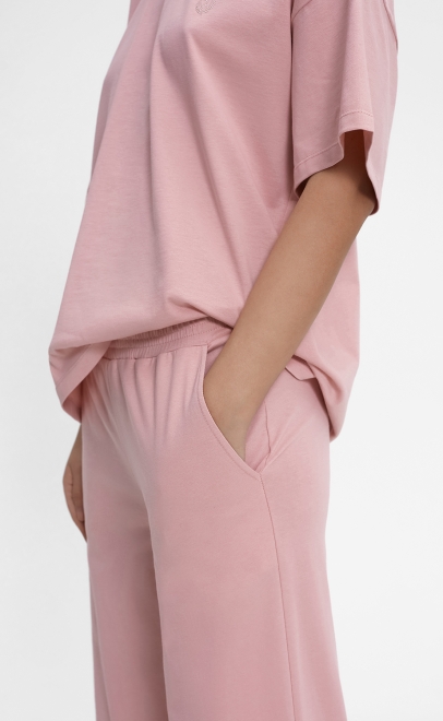 Пижама с брюками женская розовый (55515-6) фото