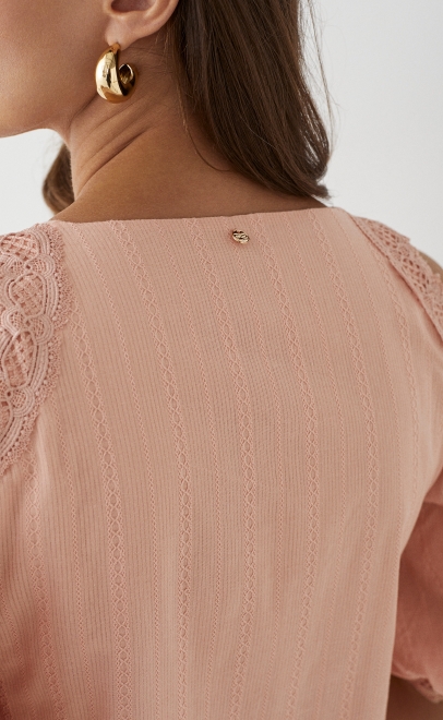 Платье женское пудренный (55479-2) фото