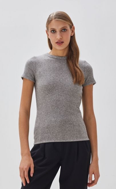 Футболка женская серый (51989-4) фото