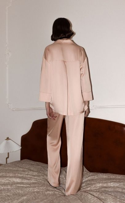 Костюм с брюками женский песочный (62114-2) фото