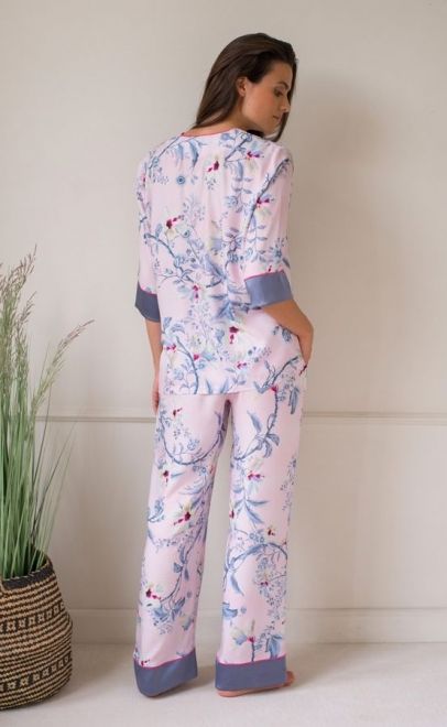 Пижама из вискозы с брюками  (61574) фото