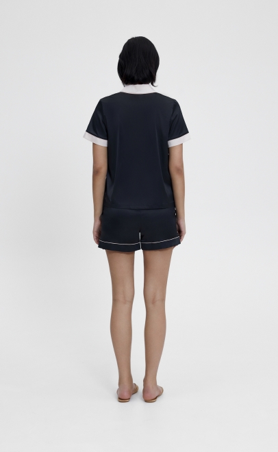 Пижама с шортами чёрный (60584) фото