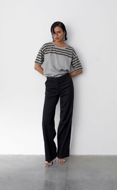 Топ женский светло-серый (56497-2) фото