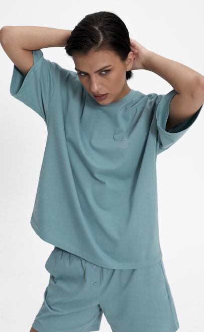 Пижама с шортами женская св.зеленый (55512-8) фото