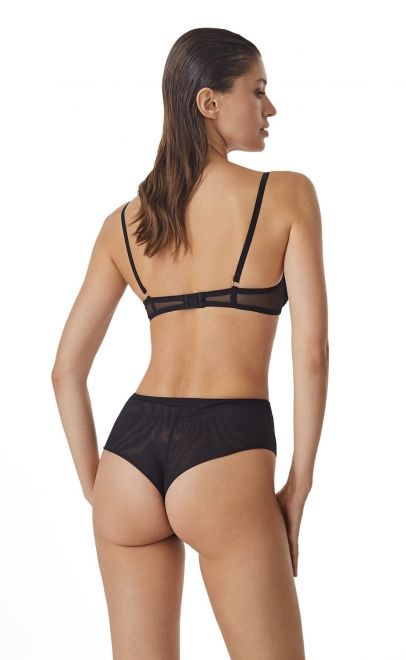 Бюстгальтер с мягкой чашкой чёрный (LC-01) фото