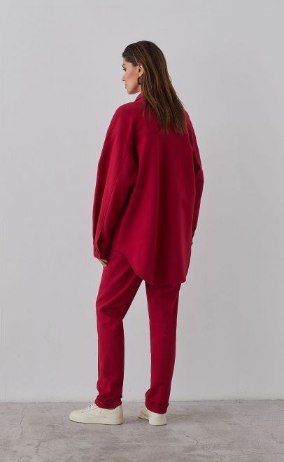 Рубашка женская пурпурно-красный (61763-3) фото