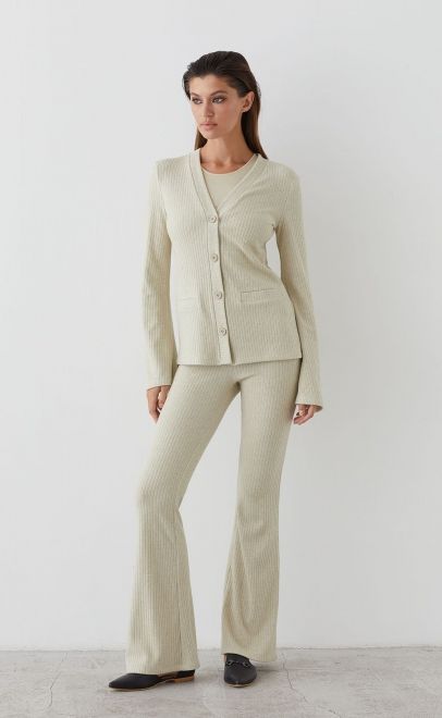 Костюм женский холодный бежевый (52086-5) фото