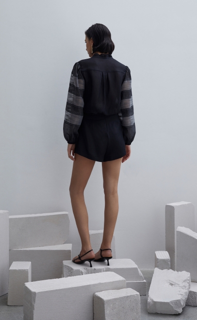 Рубашка женская чёрный (61945-2) фото