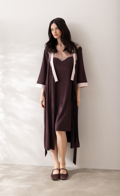 Ночная сорочка женская коричневый (52193) фото
