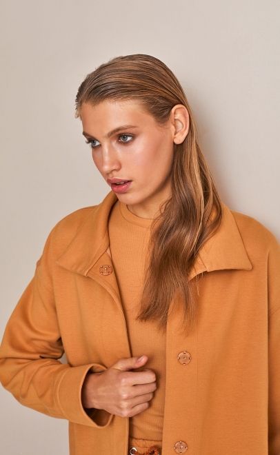 Футболка женская бледно-золотой (61764-1) фото