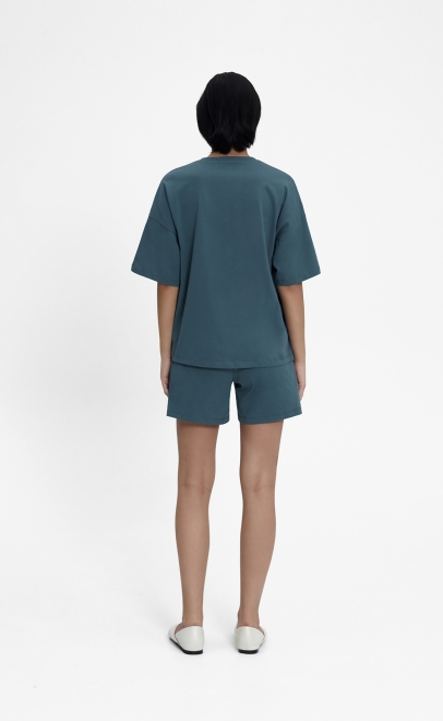 Пижама с шортами женская зелёный (55512-4) фото