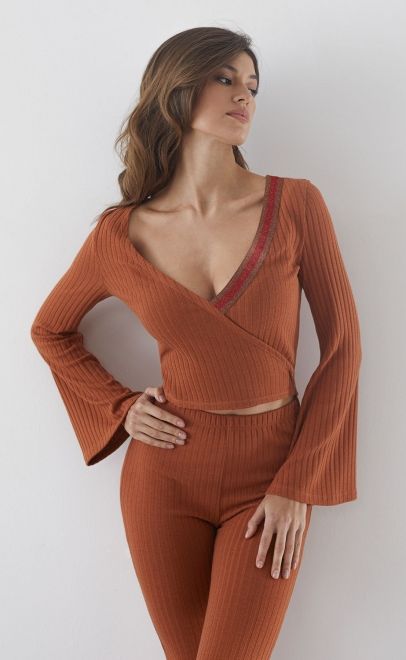 Брюки женские терракотовый (30494-1) фото