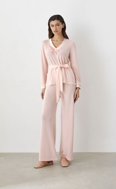 Костюм домашний женский пудренный (30489-2) фото