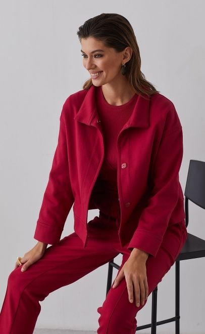 Жакет женский пурпурно-красный (61762-3) фото