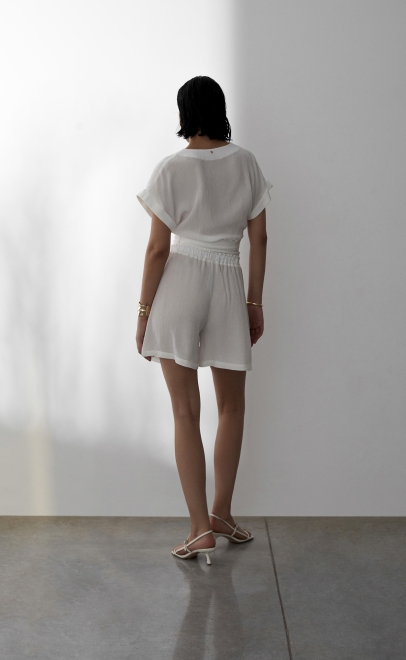 Шорты женские белый (61954-3) фото