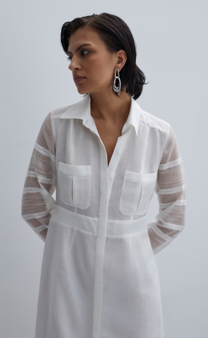 Платье женское белый (61943-1) фото