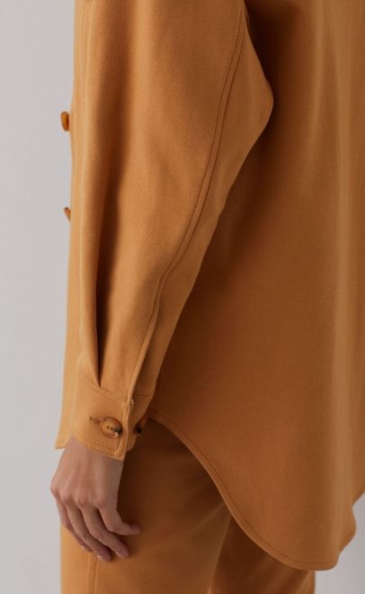 Рубашка женская бледно-золотой (61763-1) фото