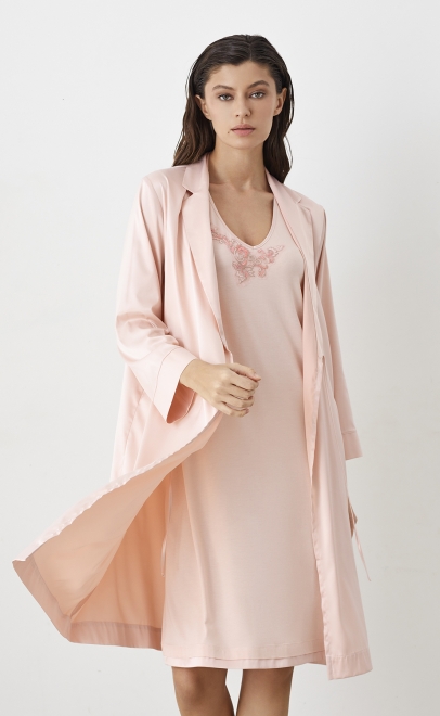 Сорочка из вискозы женская пудренный (52038-2) фото