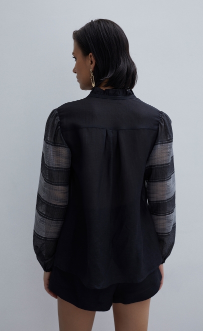 Рубашка женская чёрный (61945-2) фото