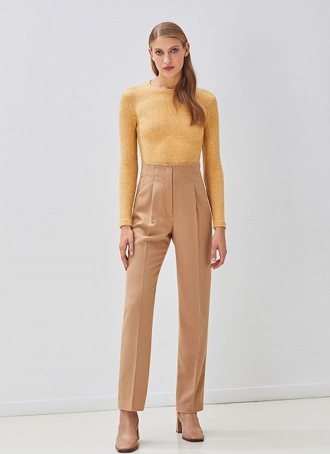 Брюки прямые без пояса женские фото