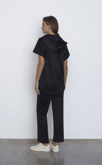 Брюки женские чёрный металлик (30577-4) фото