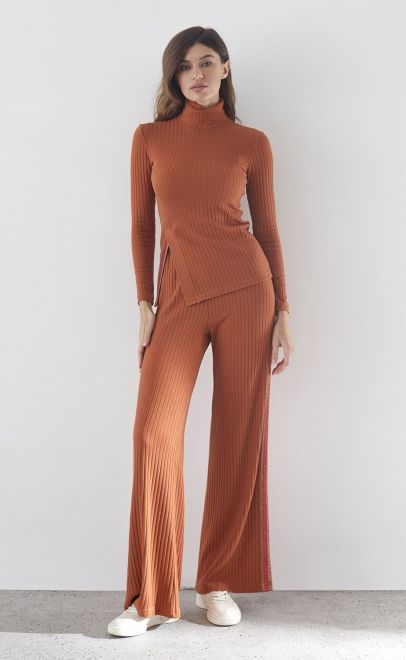 Брюки женские терракотовый (30495-1) фото