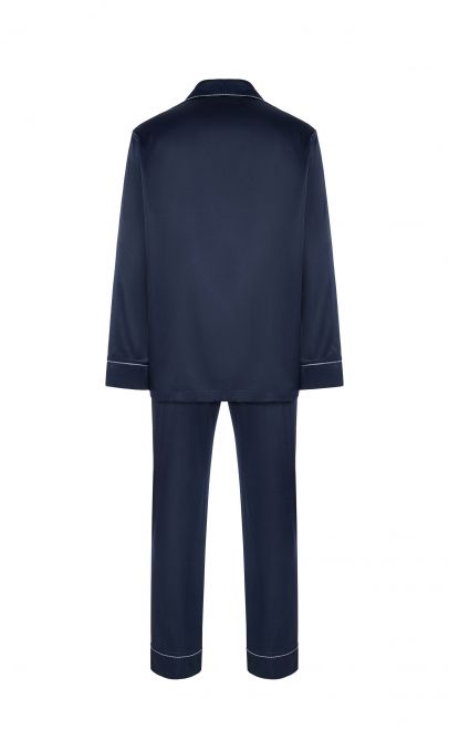 Пижама мужская с брюками тёмно-синий (60541+60542) фото