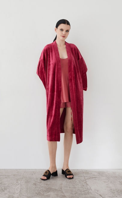 Пижама с шортами женская розовое дерево (61888-4) фото