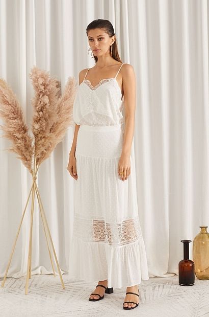 laete Юбка летняя женская с кружевом