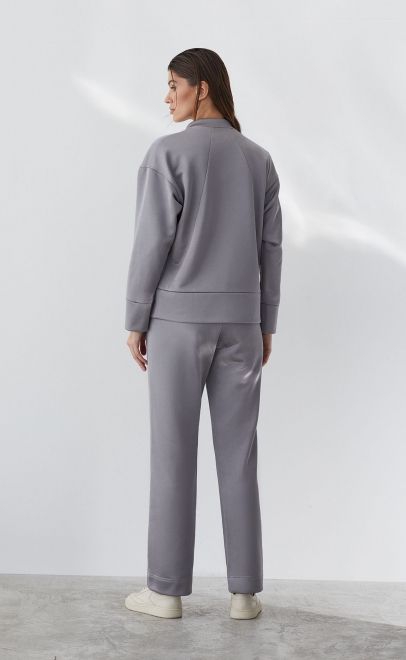 Толстовка летняя женская серый металлик (30555-2) фото