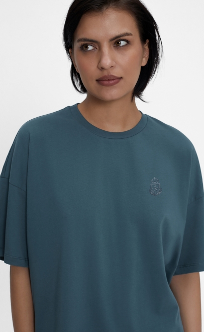 Пижама с шортами женская зелёный (55512-4) фото