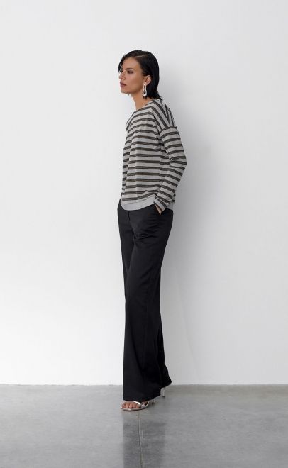 Лонгслив женский светло-серый (56498-2) фото