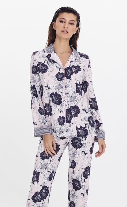 Пижама с брюками розовый (56484) фото