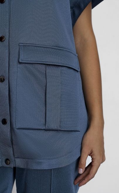 Брюки женские джинсовый металлик (30578-3) фото