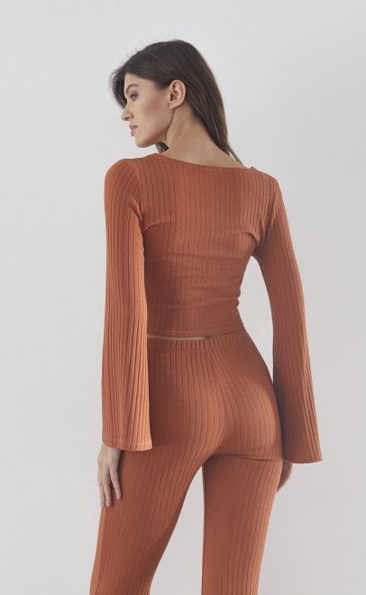 Топ женский терракотовый (30492-1) фото