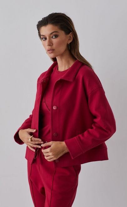 Жакет женский пурпурно-красный (61762-3) фото