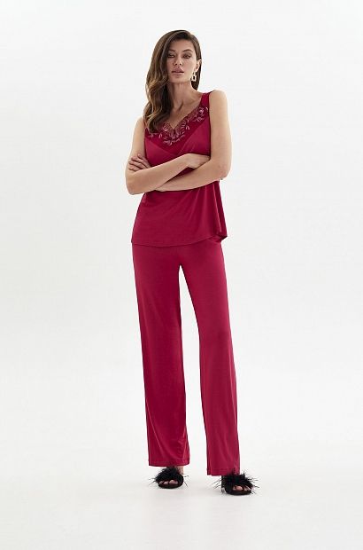 laete Пижама с брюками из вискозы с кружевом