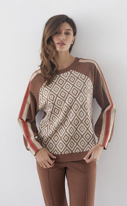 Джемпер женский коричневый (30502-1) фото