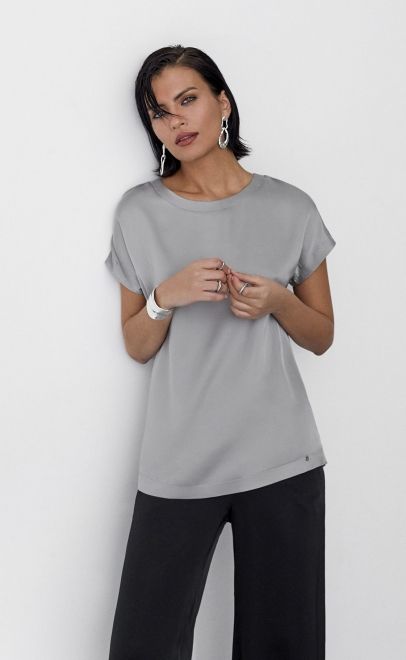 Топ женский светло-серый (61830-2) фото